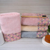 Prima Lace 100% Cotton Hand Towel Set of 4 | Ultra Soft, Highly Absorbent Luxurious Towels - Rangoli